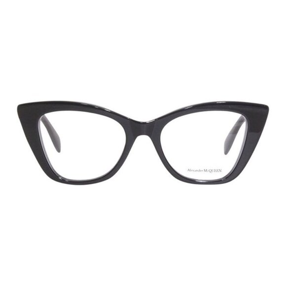 NEW ALEXANDER MCQUEEN EYEGLASSES AM0305O 001 WOMEN CAT EYE BLACK EYEWEAR - Picture 2 of 3